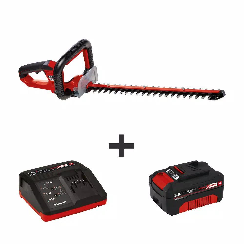 Einhell PXC 18V Cordless 24 in. Hedge Trimmer Kit with 3.0 Ah Battery and Fast Charger