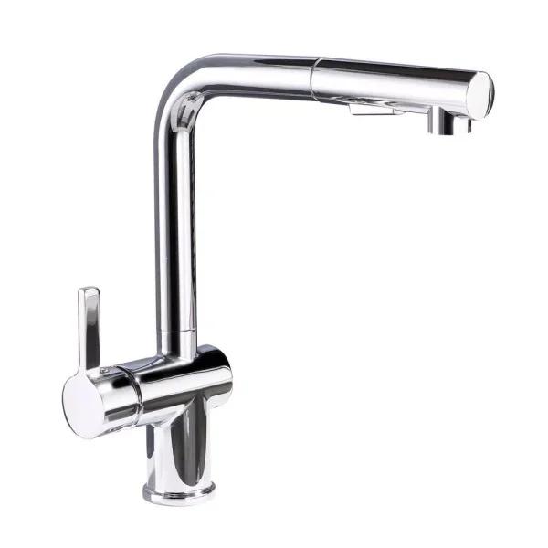 Vanity Art Single-Handle Pull Out Kitchen Faucet, Polished Chrome, Classic Style