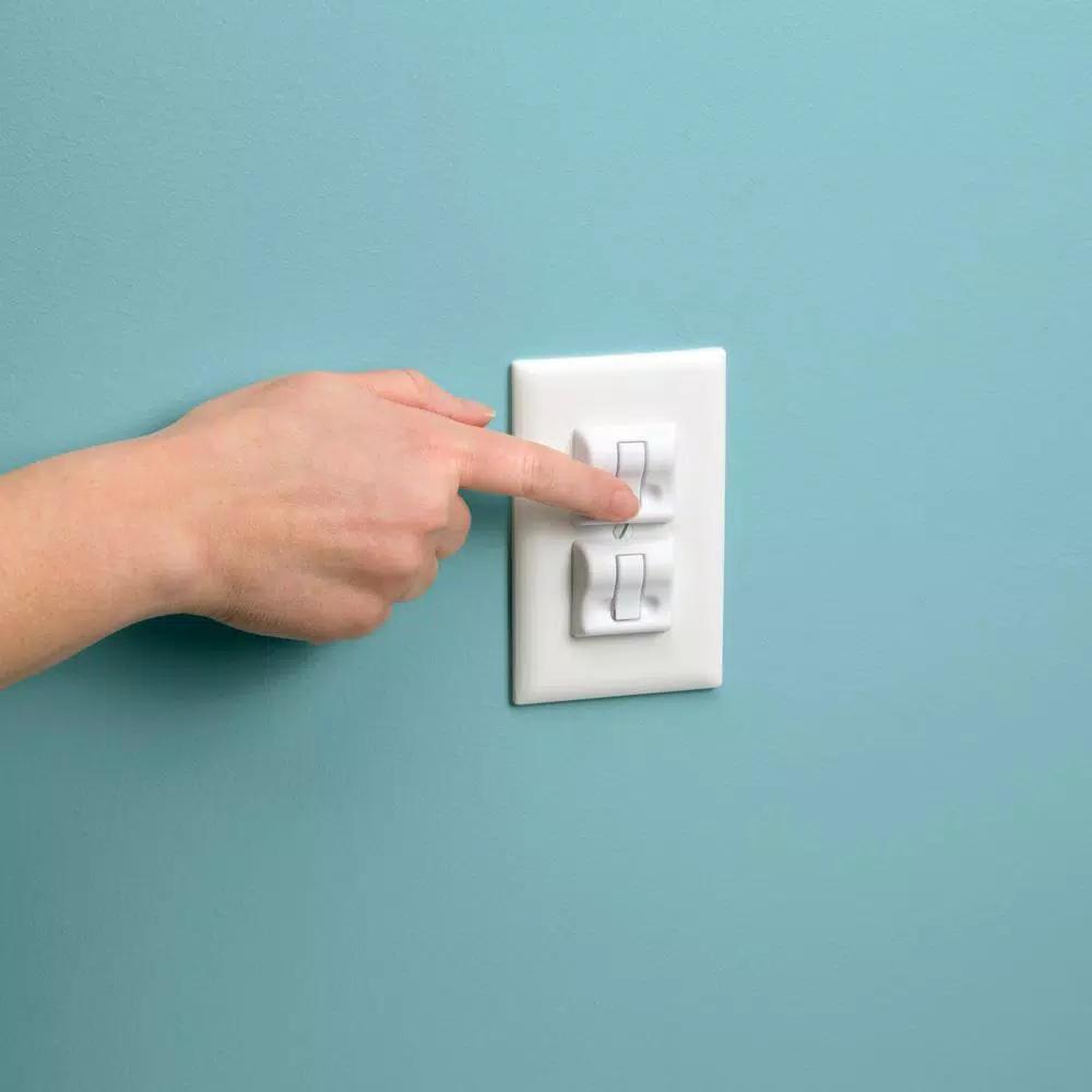 Safety 1st Press Tab Outlet Plug Protectors, White, 36-Pack