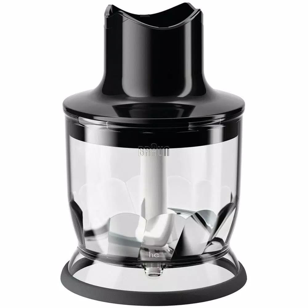 Braun 1.5 Cup Chopper Attachment for MultiQuick Hand Blenders, Black