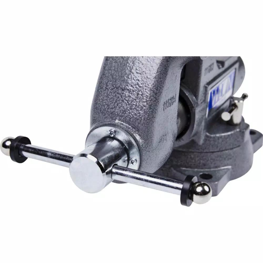 Wilton Tradesman 1745 4.5 in. Round Channel Bench Vise with Machined Anvil