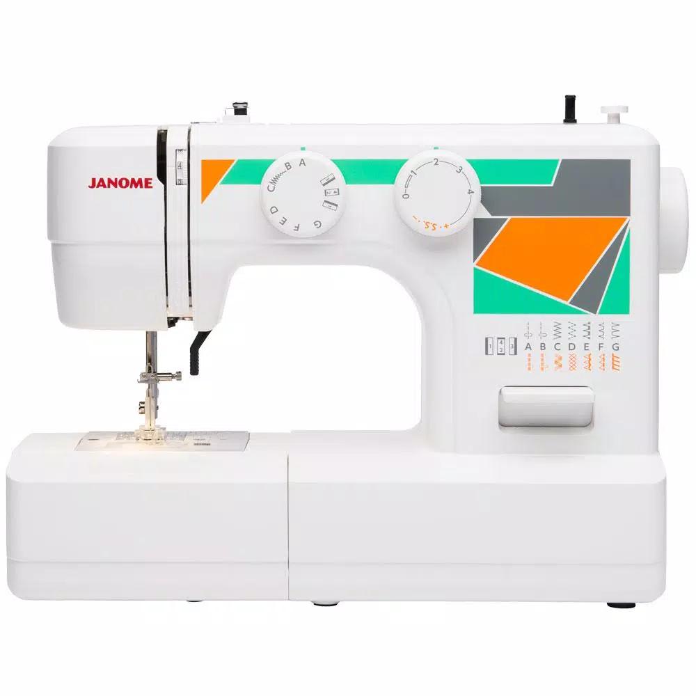 Janome MOD-15 Sewing Machine with 15 Built-in Stitches and Top Drop-In Bobbin System