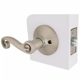 Defiant Scroll Keyed Entry Door Lever, Satin Nickel thumbnail 6