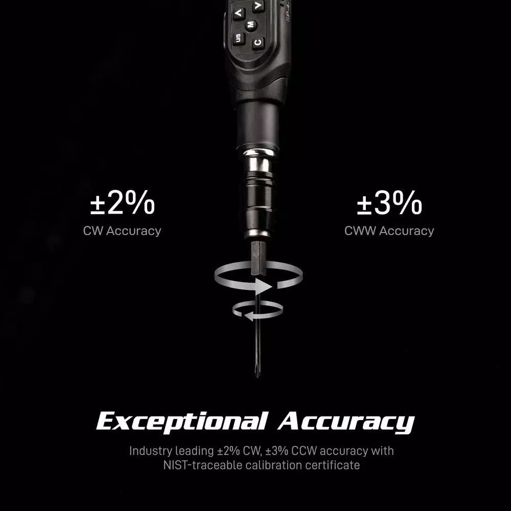 Capri Tools Digital Torque Screwdriver, Dual Direction, 1.77-35.39 in/lbs, NIST-Traceable