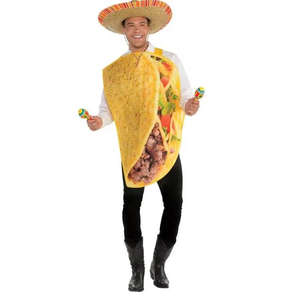 Amscan Men's Taco Halloween Costume - Funny Adult Food Tunic