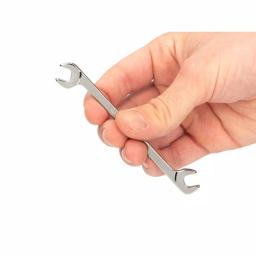 TEKTON 11/32 in. Angle Head Open End Wrench, 60° Offset thumbnail 6