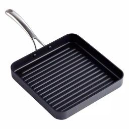 Cooks Standard 11 in. Hard-Anodized Aluminum Nonstick Square Grill Pan, Black thumbnail 3