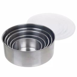 Chef Buddy 5-Piece Stainless Steel Mixing Bowl Set with Airtight Lids thumbnail 2