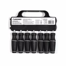 Husky 7-Piece SAE Nut Driver Set with Ergonomic Cushion Grip thumbnail 3