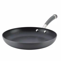 Circulon Contempo 11 in. Hard-Anodized Aluminum Nonstick Skillet with Lid, Black thumbnail 1