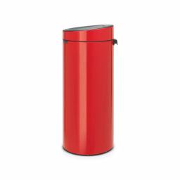 Brabantia 8 Gallon Touch Top Trash Can with Removable Inner Bucket - Passion Red thumbnail 2