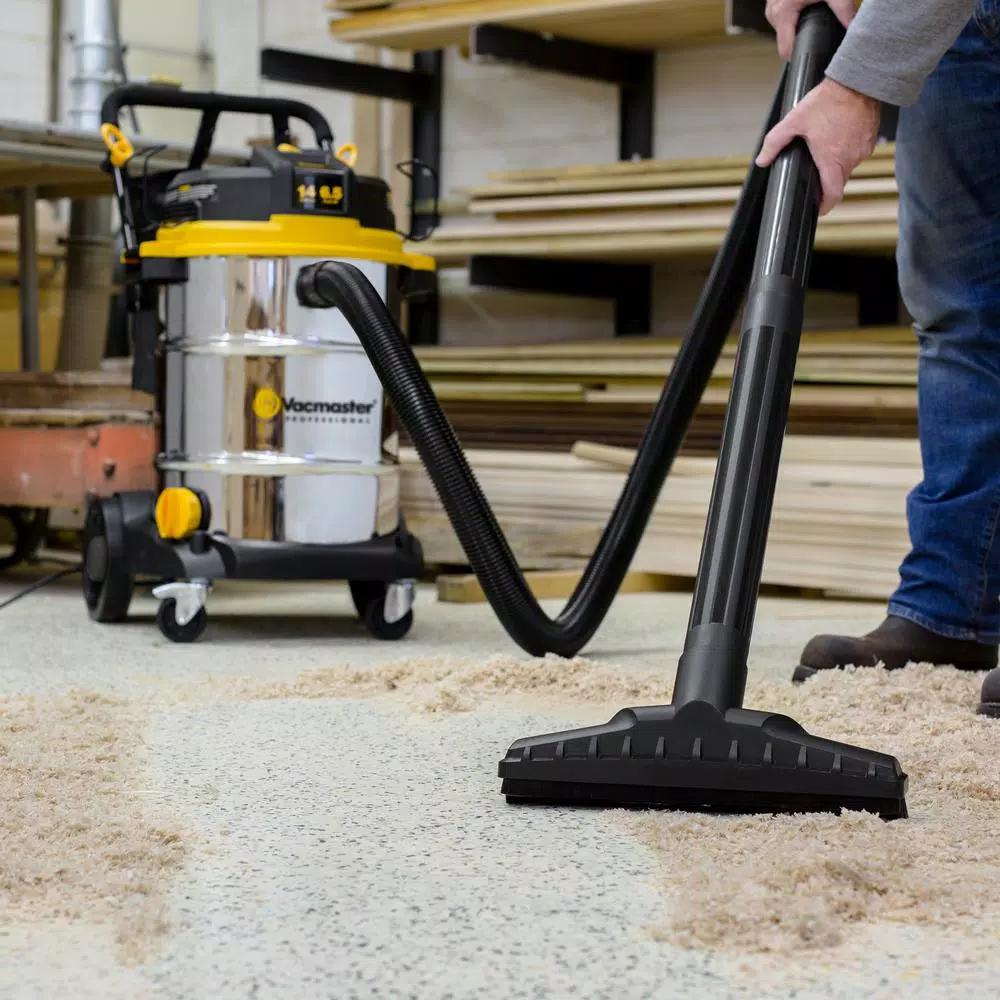 Vacmaster Professional Beast Series 14 Gal. 6.5 HP Wet/Dry Vac with Stainless Steel Tank and Cart