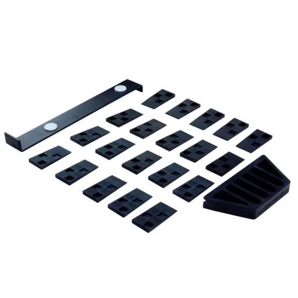 Steel Core Laminate Flooring Installation Kit with Pull Bar, Tapping Block, and 20 Wedge Spacers