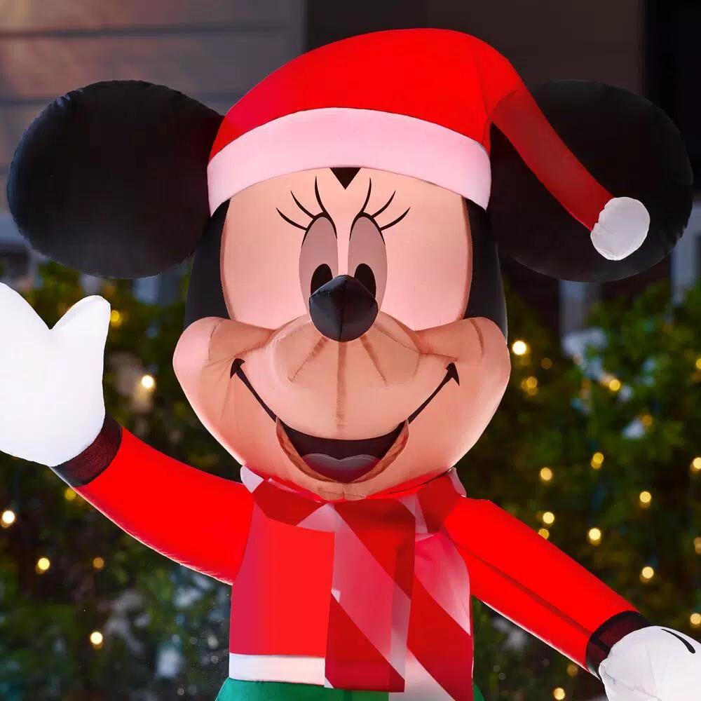 Disney Minnie Mouse 3.5 ft. Inflatable Holiday Decoration with LED Lights