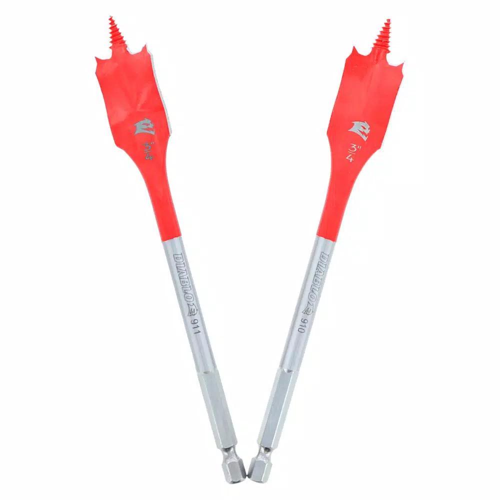 Diablo SPEEDemon Spade Bit 3/4 in. x 6 in. (2-Pack)