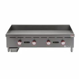 Magic Chef 48 in. Natural Gas Commercial Countertop Griddle, Stainless Steel thumbnail 1