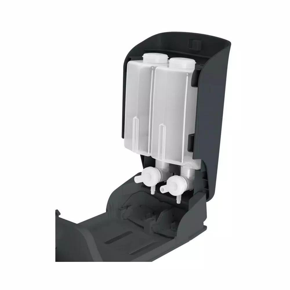Alpine Industries Dual Soap and Hand Sanitizer Dispenser, 1100 ml, Gray