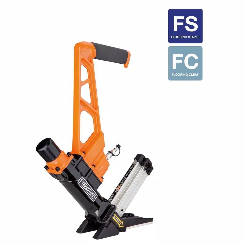 Freeman PDX50Q 3-in-1 Pneumatic Flooring Nailer and Stapler, 15.5 and 16 Gauge