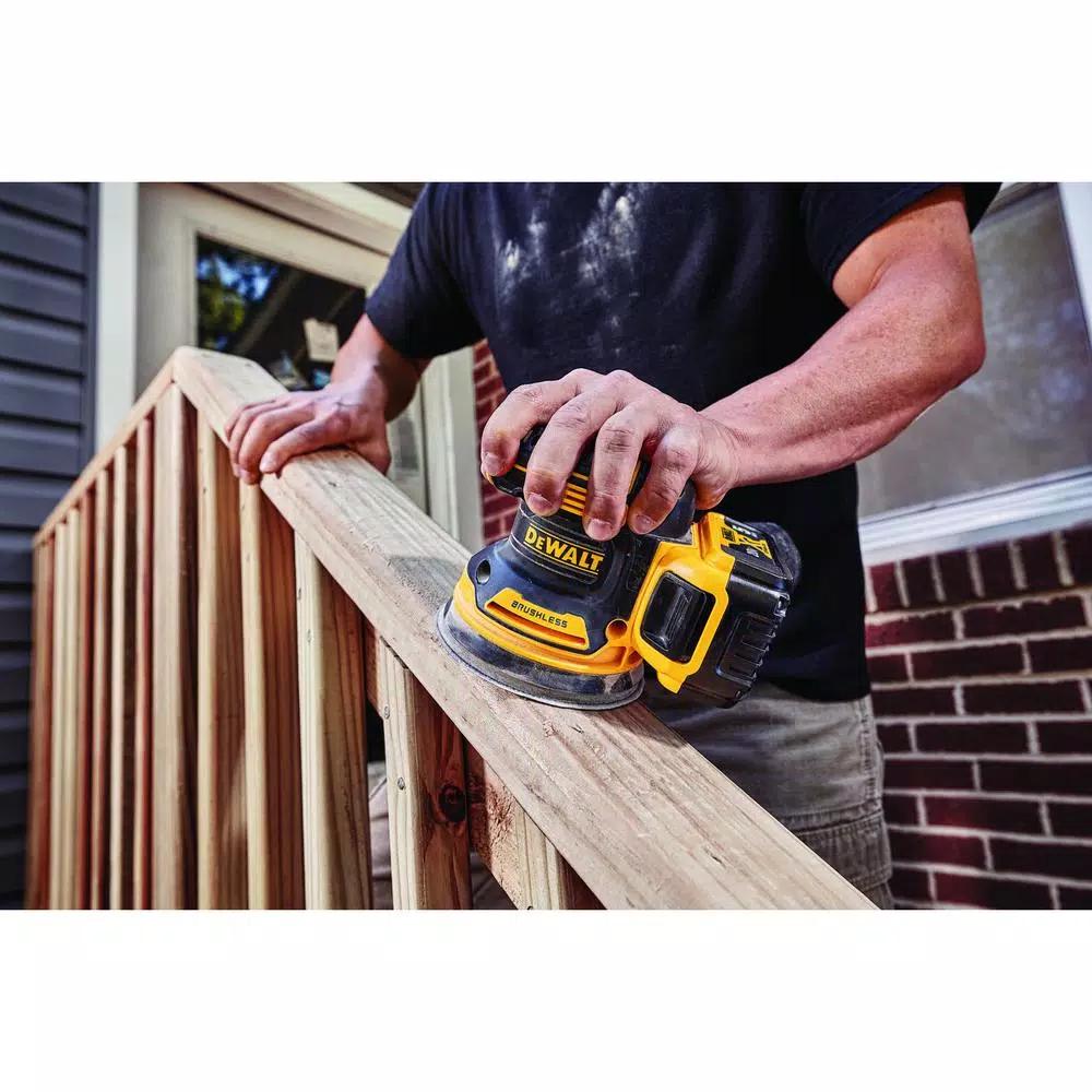 DEWALT 20V MAX XR Brushless 5 in. Cordless Random Orbital Sander Kit with 5.0 Ah Battery