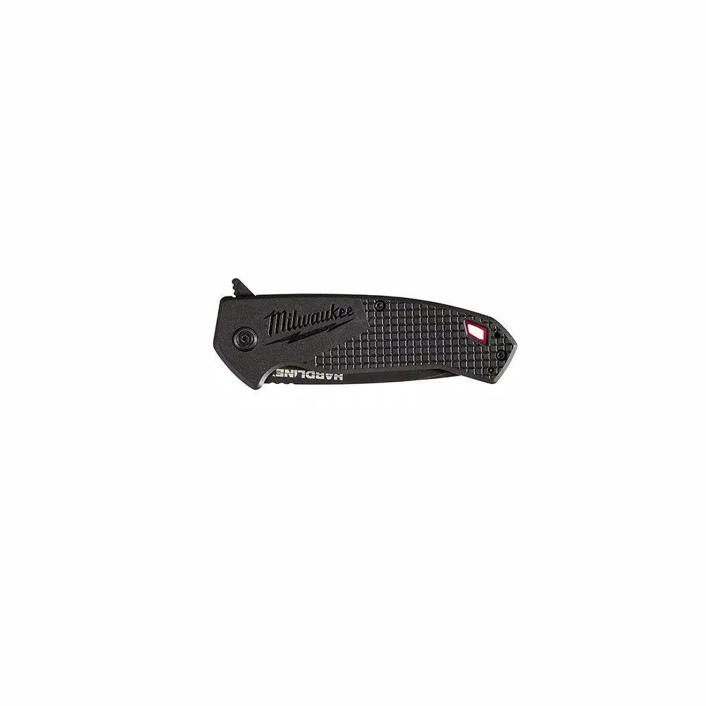 Milwaukee Hardline 3 in. D2 Steel Serrated Tanto Blade Folding Pocket Knife