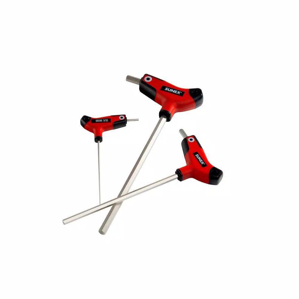 SUNEX TOOLS Sunex 9-Piece SAE T-Handle Hex Key Set, 5/64 in. to 3/8 in.