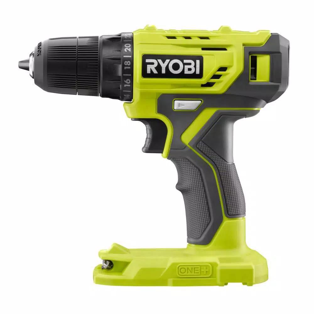 RYOBI 18V ONE+ 3/8 in. Cordless Drill/Driver Kit with 1.5 Ah Battery, Charger, and 31-Piece Black Oxide Bit Set