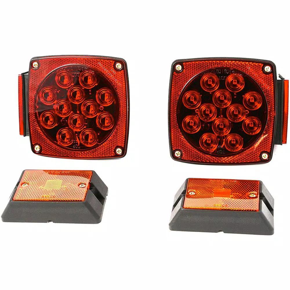 MaxxHaul 12V All LED Submersible Trailer Light Kit for Trailers Under 80 in.