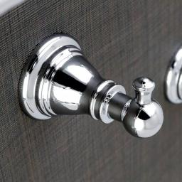 Kingston Brass Classic 4-Piece Polished Chrome Bath Hardware Set - Transitional Style thumbnail 8