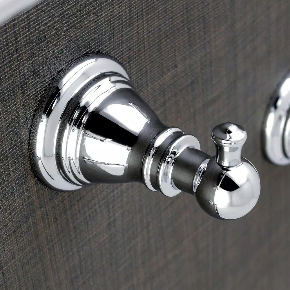 Kingston Brass Classic 4-Piece Polished Chrome Bath Hardware Set - Transitional Style