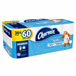 Charmin Ultra Soft Toilet Paper, 30 Double Rolls thumbnail 2