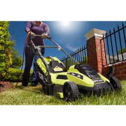 RYOBI 13 in. 11 Amp Corded Electric Walk Behind Push Mower and 8 Amp Electric Jet Fan Blower Combo thumbnail 11