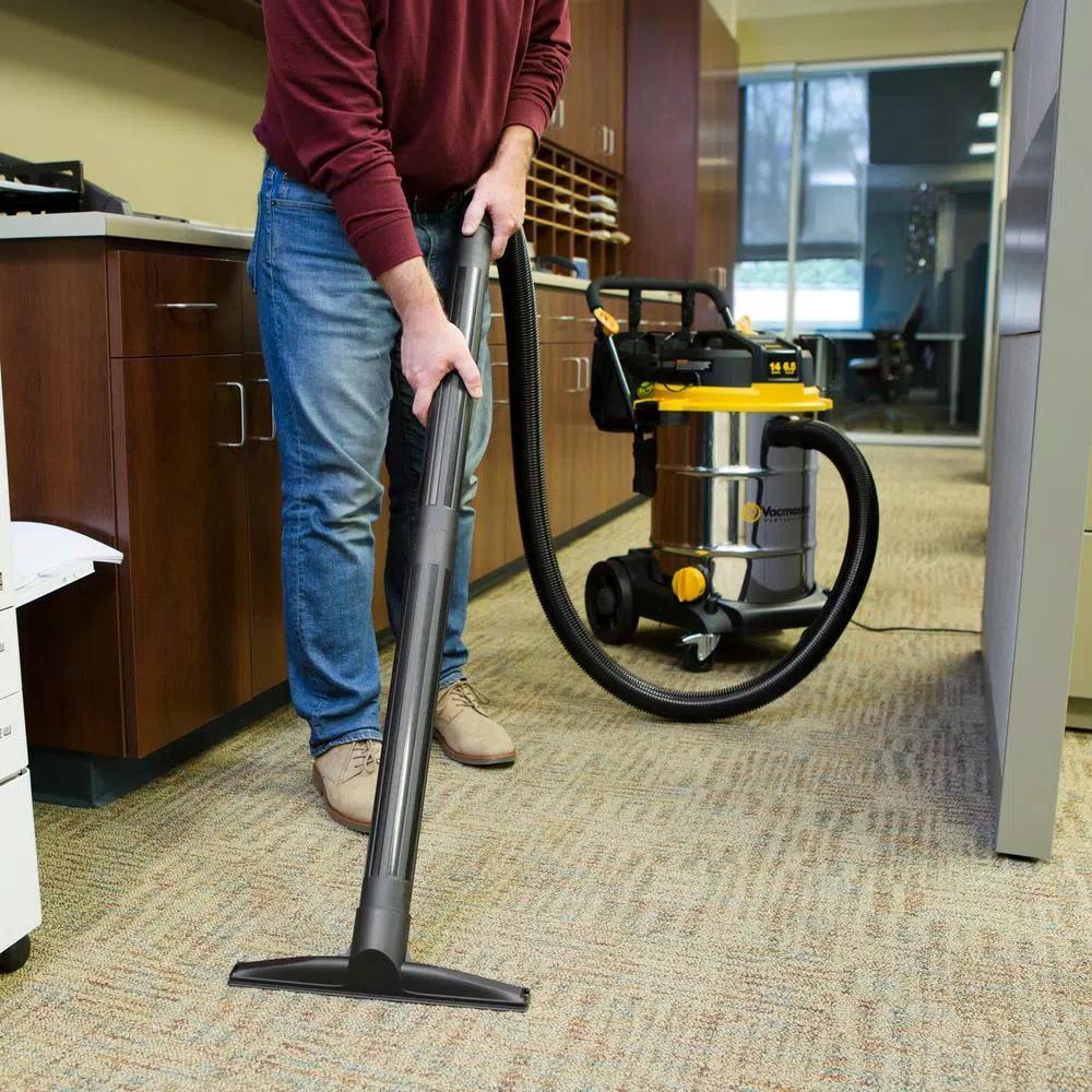 Vacmaster Professional Beast Series 14 Gal. 6.5 HP Wet/Dry Vac with Stainless Steel Tank and Cart