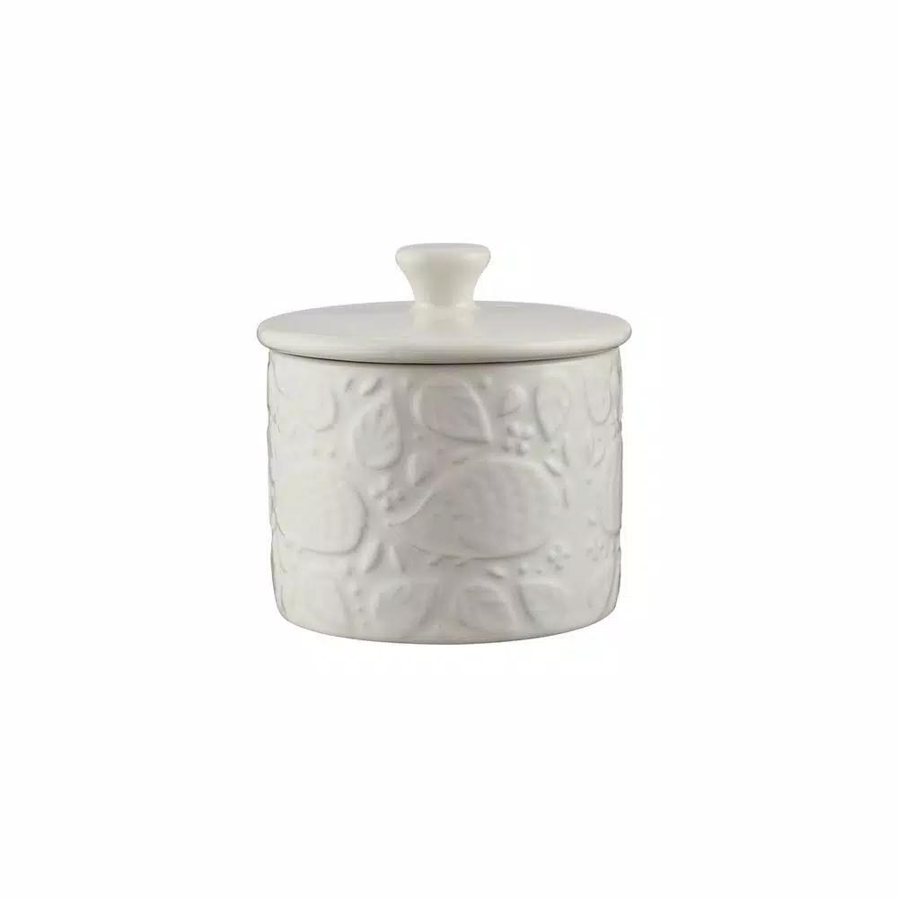 Mason Cash Forest 4-Piece Cream Stoneware Breakfast Set, 59 fl. oz.