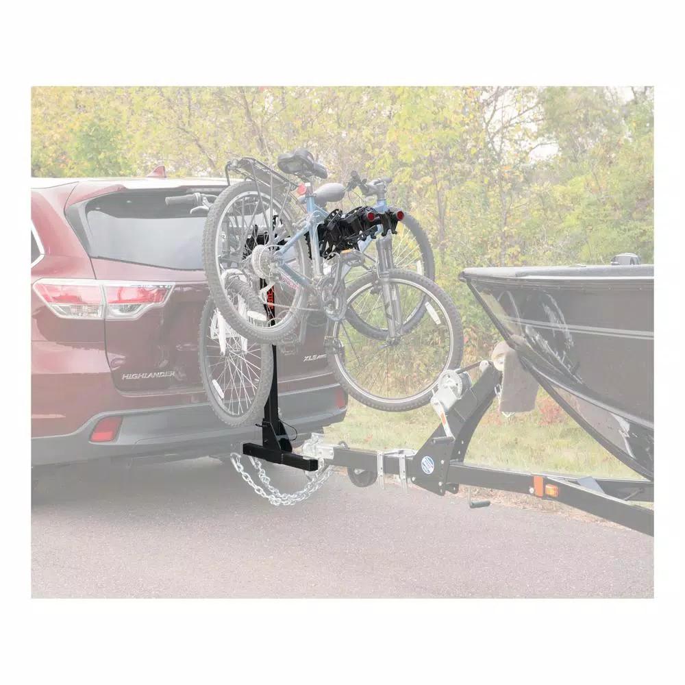 CURT Towable Extendable Hitch-Mounted Bike Rack, 2" Shank, 2,000 lbs. Capacity, 2 or 4 Bikes