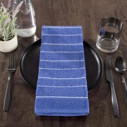 Unbranded 100% Cotton Striped Chevron Weave Kitchen Towels, Set of 8 thumbnail 6