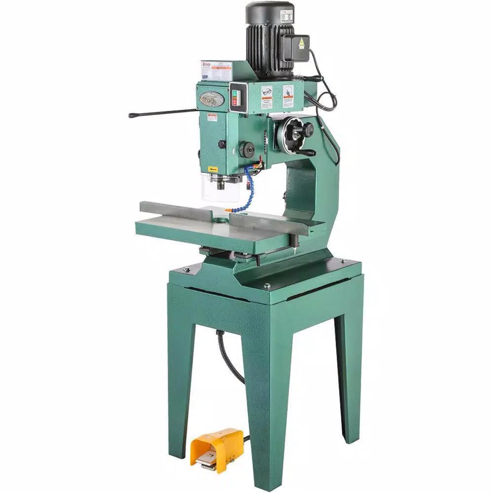 Grizzly Industrial Overarm High Speed Plunge Router with Cast Iron Tilting Table