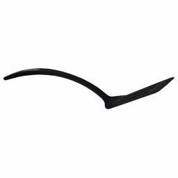 Unbranded Black Nylon Flexible Non-Stick Slotted Spatula with Curved Handle thumbnail 3