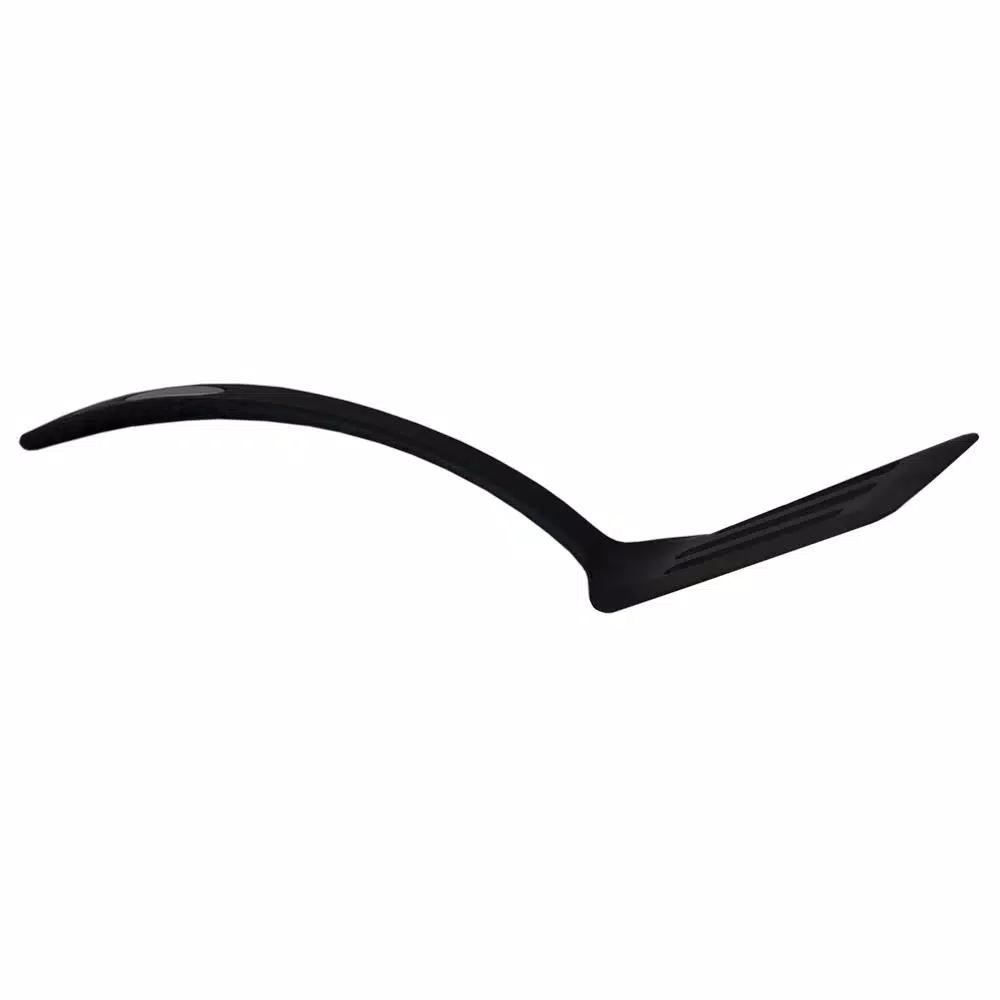 Unbranded Black Nylon Flexible Non-Stick Slotted Spatula with Curved Handle