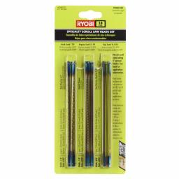 RYOBI 18-Piece Regular Tooth Scroll Saw Blades Assortment, High Carbon Steel thumbnail 3