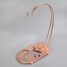 Creative Home Copper Plated Metal Banana Hanger & Fruit Organizer - Elegant Kitchen Decor thumbnail 4