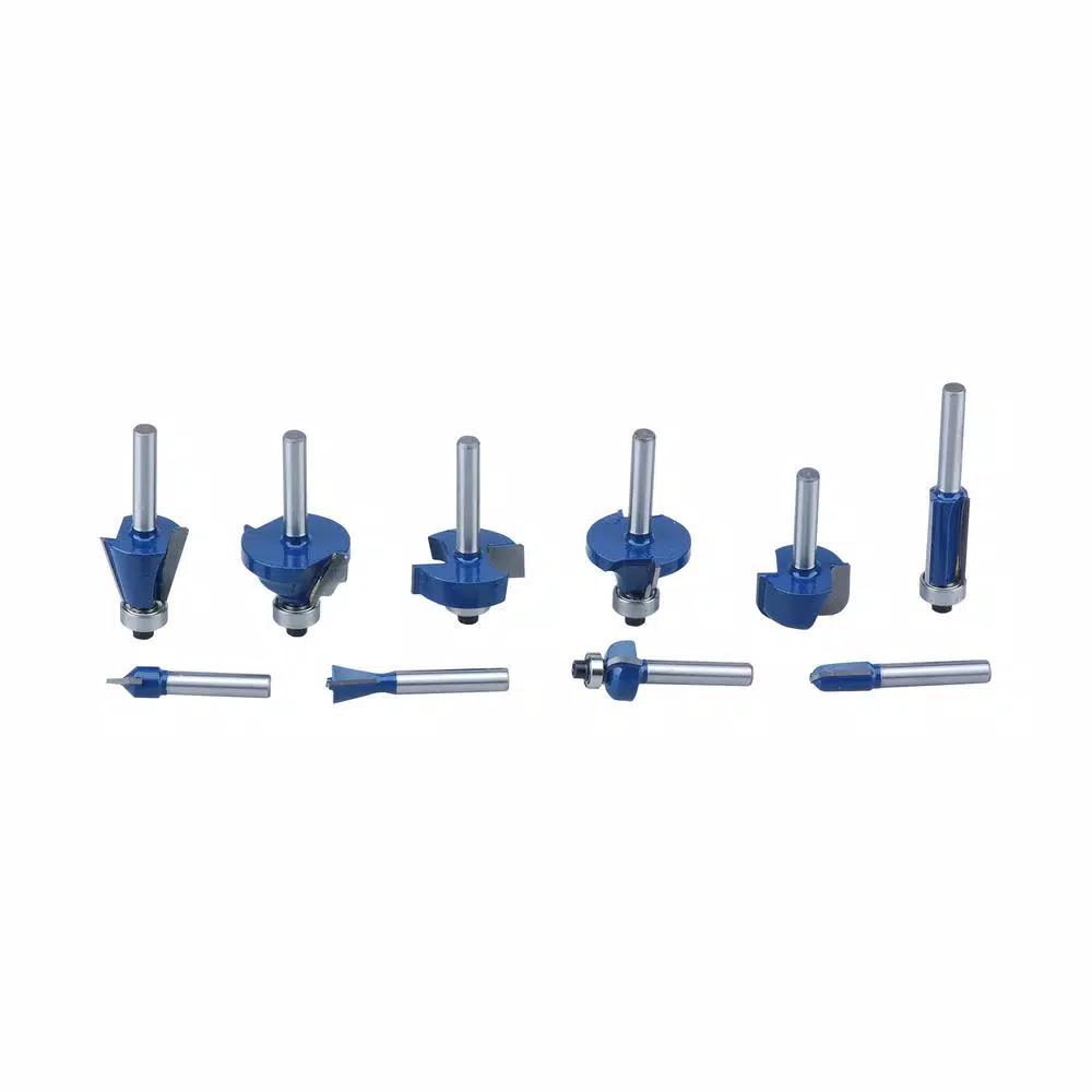 Professional Woodworker 80-Piece Router Bit Set, 1/4 in. Shank, Tungsten Carbide with Aluminum Case
