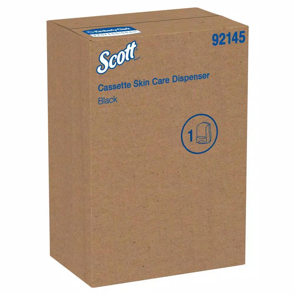 Scott 1000 ml Black Essential Manual Liquid Skin Care Dispenser
