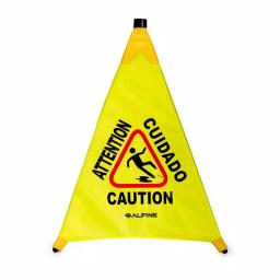 Alpine Industries 20 in. Yellow Multi-Lingual Pop-Up Wet Floor Sign thumbnail 5