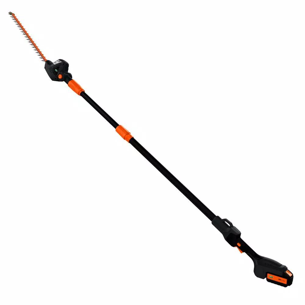Scotts 20V Cordless 22 in. Pole Hedge Trimmer with 2.0Ah Battery and Fast Charger