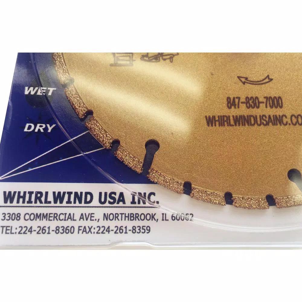 Whirlwind USA 4.5 in. 32-Teeth Segmented Diamond Blade for Metal and Plastic
