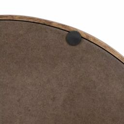Kate and Laurel Lipton Rustic Brown Round Decorative Wood Tray with Metal Handles thumbnail 4