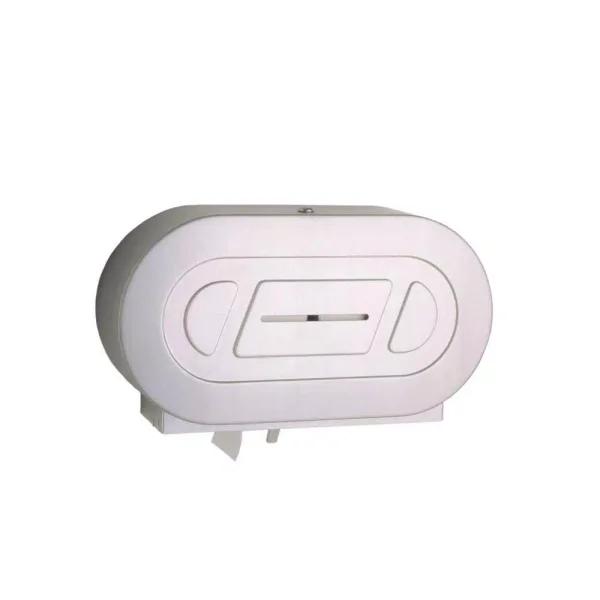 BOBRICK Surface-Mounted Twin Jumbo-Roll Toilet Tissue Dispenser, Satin-Finish Stainless Steel