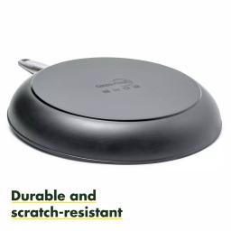 GreenPan Chatham 10 in. Hard-Anodized Aluminum Ceramic Nonstick Frying Pan, Gray thumbnail 4