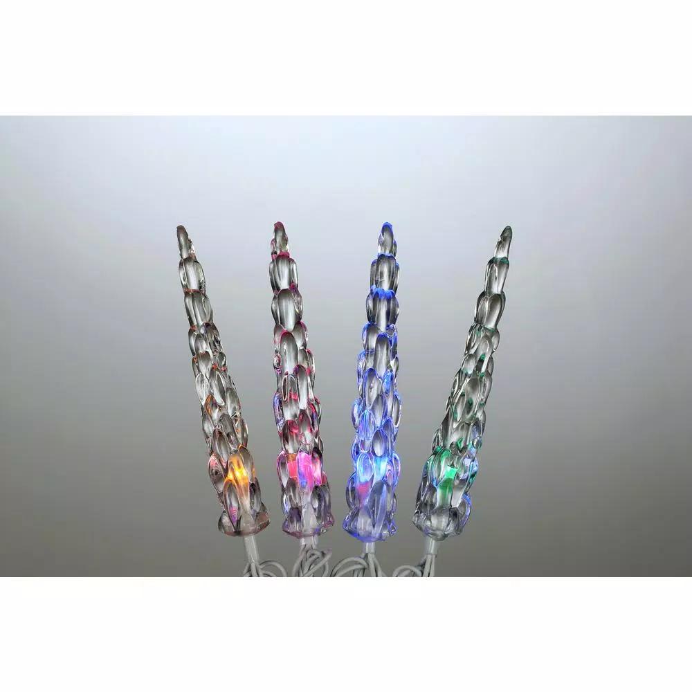 Novolink 80-Light 8mm Mini Globe Multi-Color LED Icicle Lights with Wireless Smart Control