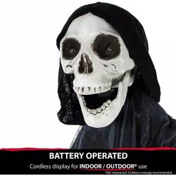 Haunted Hill Farm 5 ft. Animatronic Grim Reaper Halloween Prop thumbnail 10
